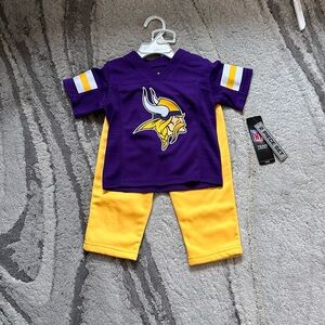 NFL Minnesota Vikings Youth Purple & Gold Jersey Set